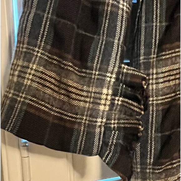 L.A.M.B. Plaid hooded ruffle jacket Fall 2008 - Picture 6 of 7